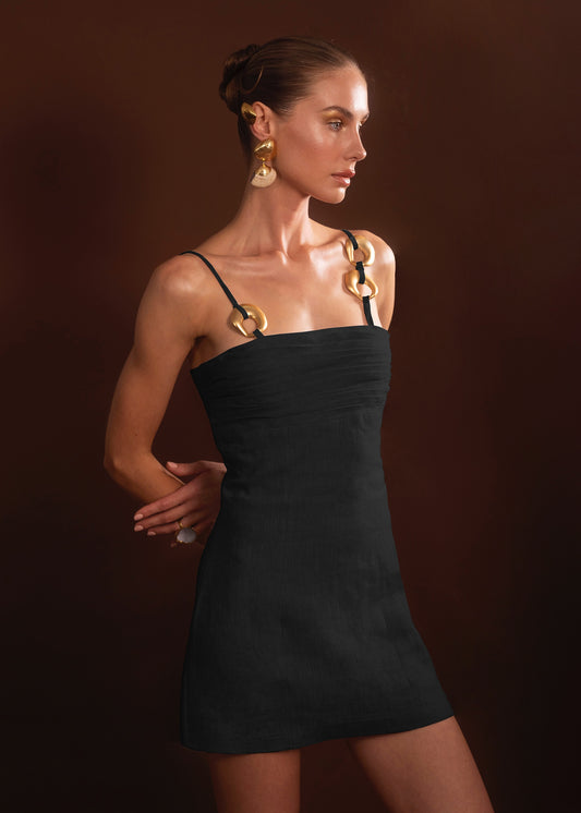 Sun Mini Dress Negro