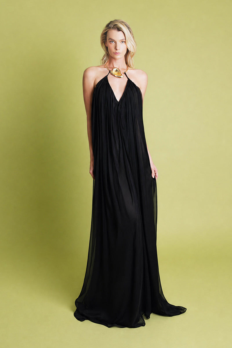 Portobello Silk Dress Black