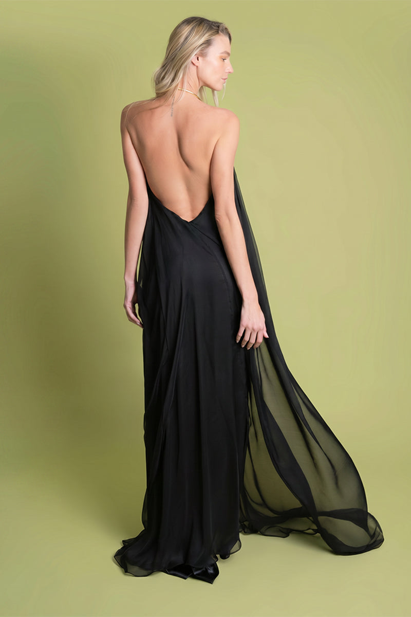 Portobello Silk Dress Black