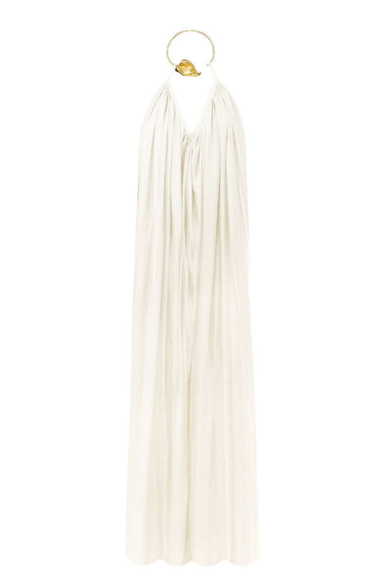 Portobello Silk Dress White-3