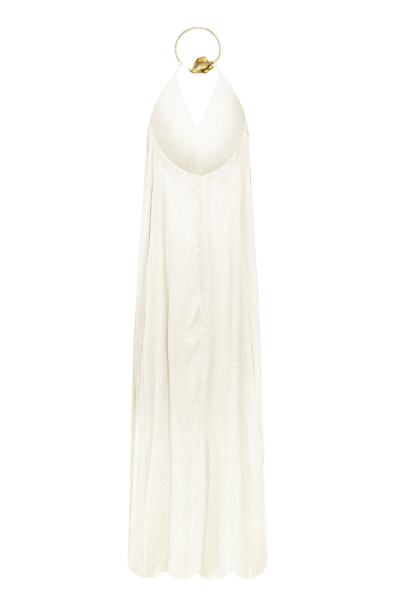 Portobello Silk Dress White-4
